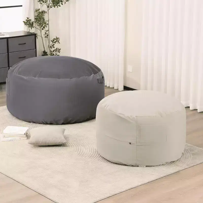 4ft Foam Filled Bean Bag Chair Soft Removable Cover Comfortable for Adults Kids Living Room Bedroom Dorm