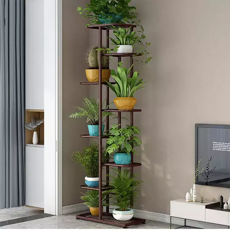 Plant Stand Indoor, 8 Tier Tall Metal Plant Stand Shelf for Indoor Plants Multiple, 141CM Large Corner Shelves Display Shelving