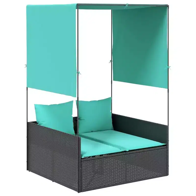 vidaXL Patio Double Sun Lounger
