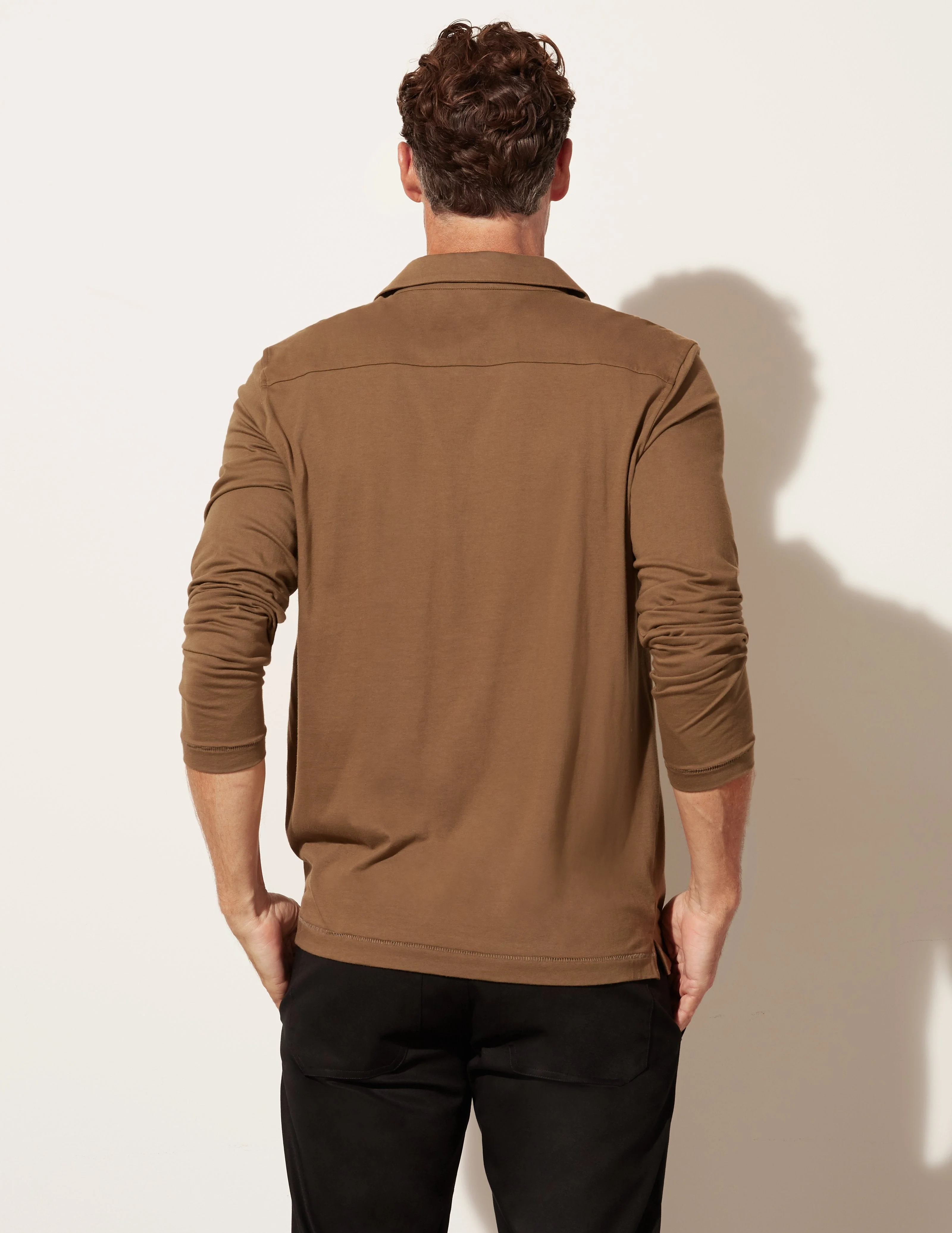 Long Sleeve Pocket Polo