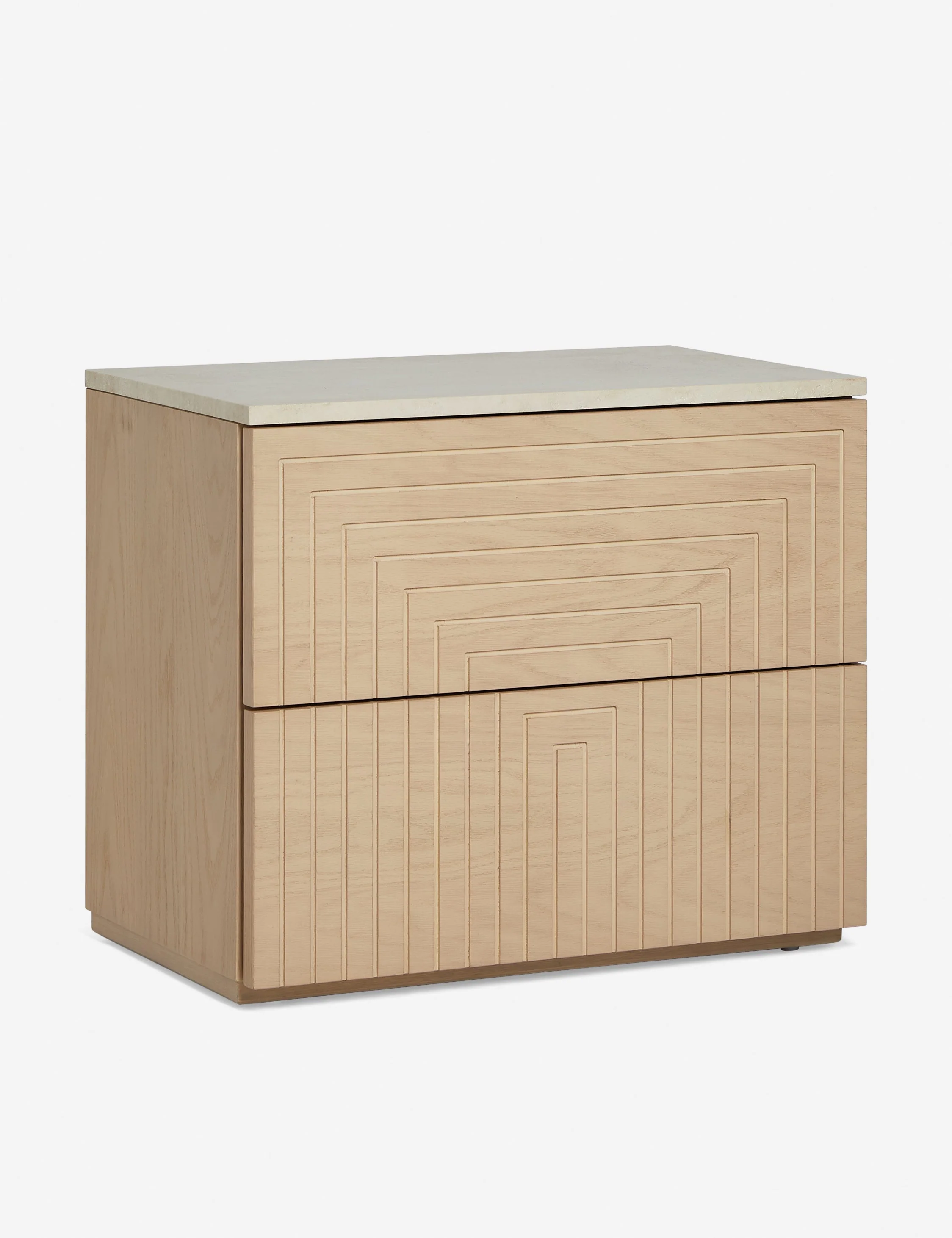 Nightstand The nightstand is set to bring an artfully modern touch to earthy and coastal motifs. The natural oak design is perfectly versatile