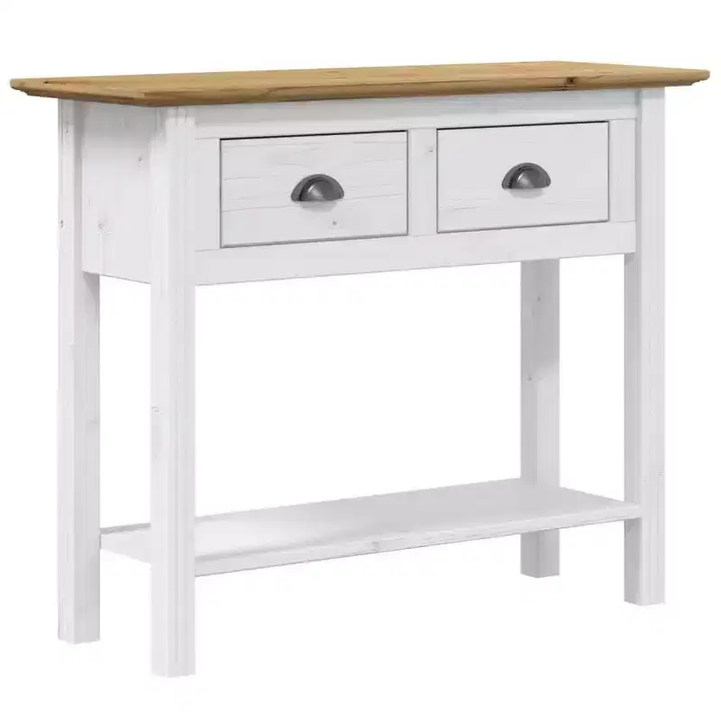 Console Table Accent Storage Sofa Console Table  Solid Wood Pine