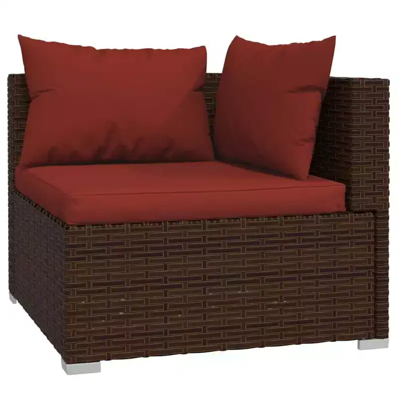 vidaXL Garden Lounge Set PE rattan Large Modular