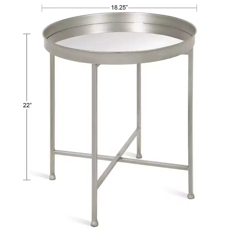 Kate and Laurel Celia Round Metal Side Table