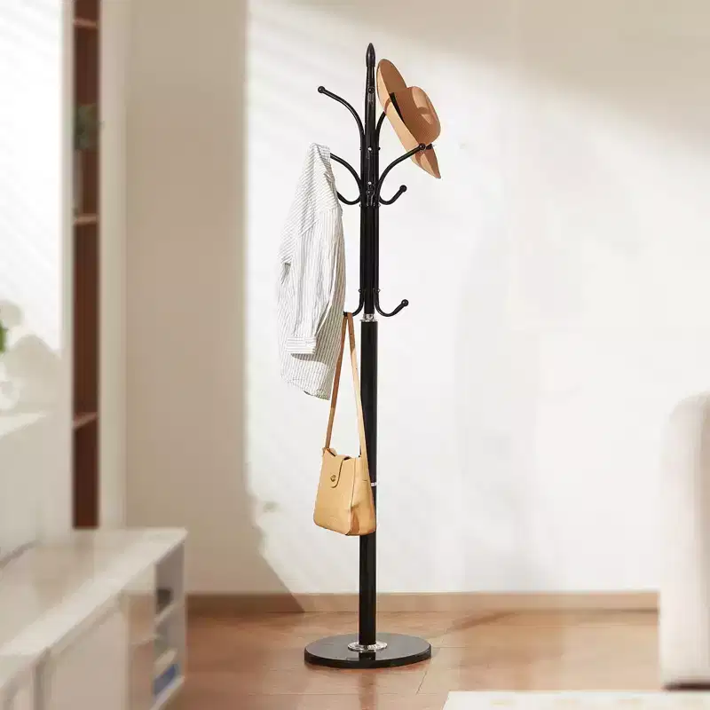 Coat Rack Freestanding Tree with Marble Base and 6 Hooks for Entryway