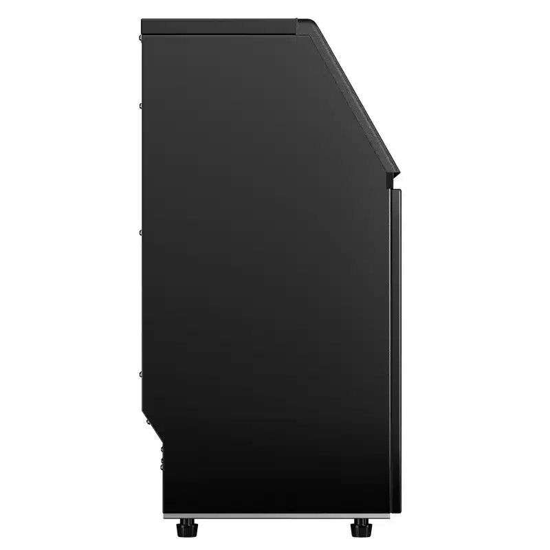 EUHOMY Commercial Ice Maker Machine, 100 lbs/Day, Stainless Steel Under Counter Ice Maker with Multi-function Control Panel,33 lbs Capacity, Black