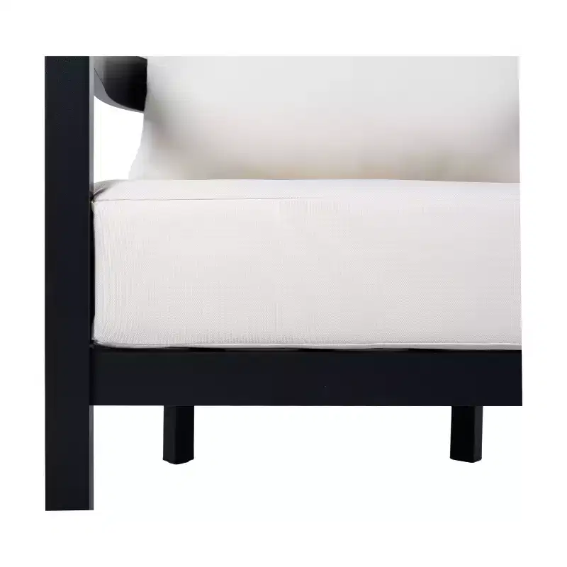 Christopher Knight Home Daniela Modern Aluminium Patio Accent Chairs with Cushion and Curved Backrest (Set of 2)