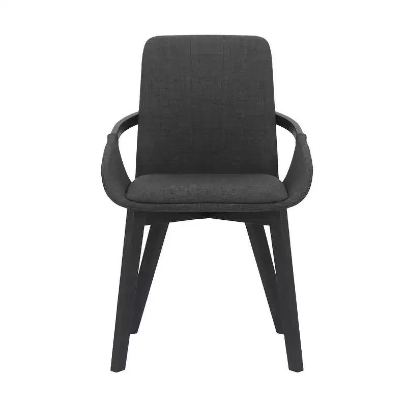 Armen Living,Greisen Modern Wood Dining Room Chair in BLACK