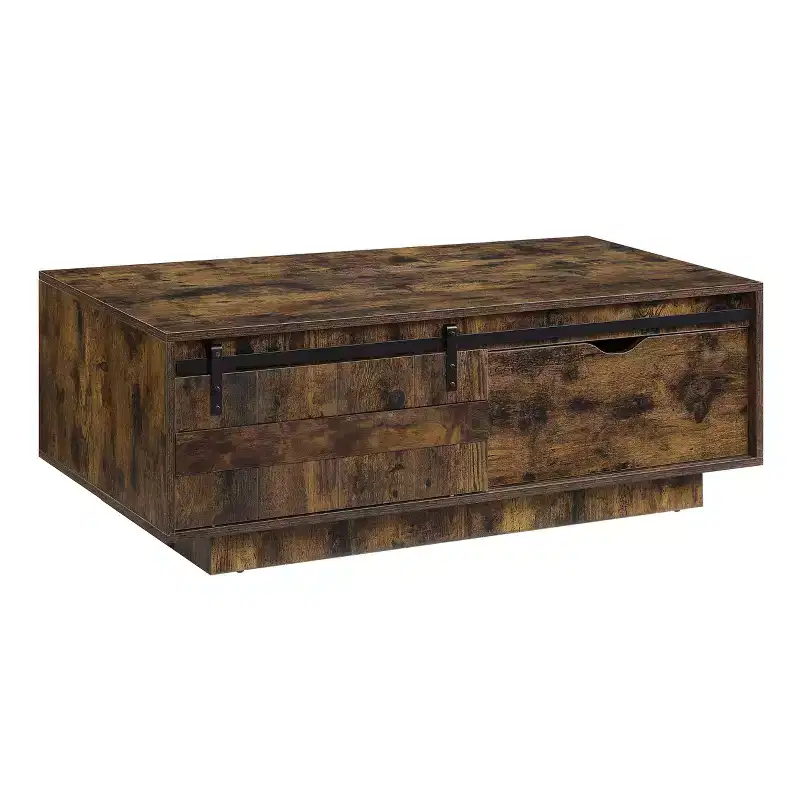 Acme Furniture Bellarosa Coffee Table Rustic Oak Finish