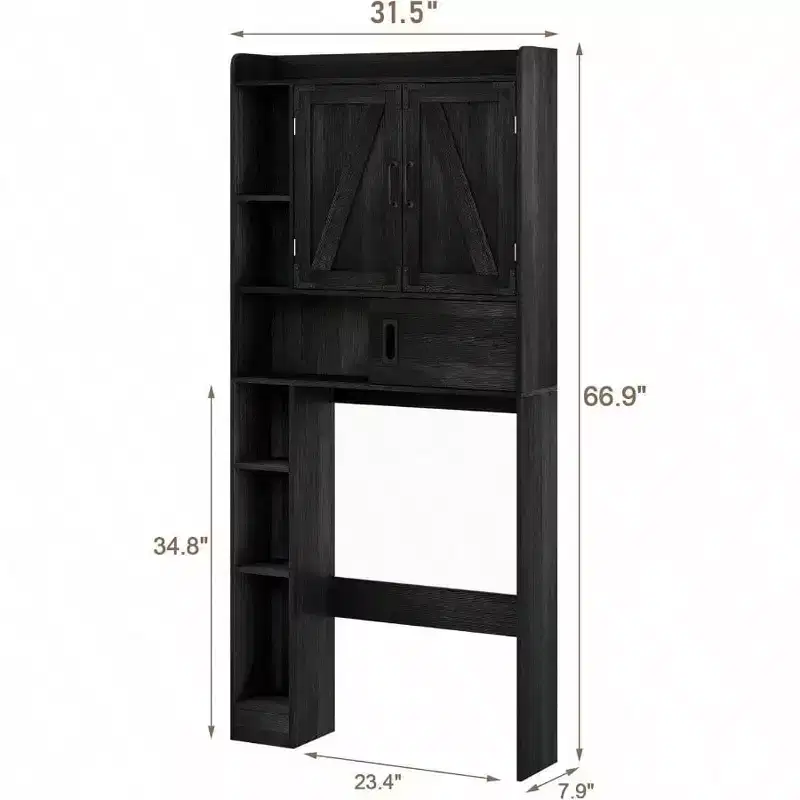 Over-Toilet Storage Cabinet with Sliding Door