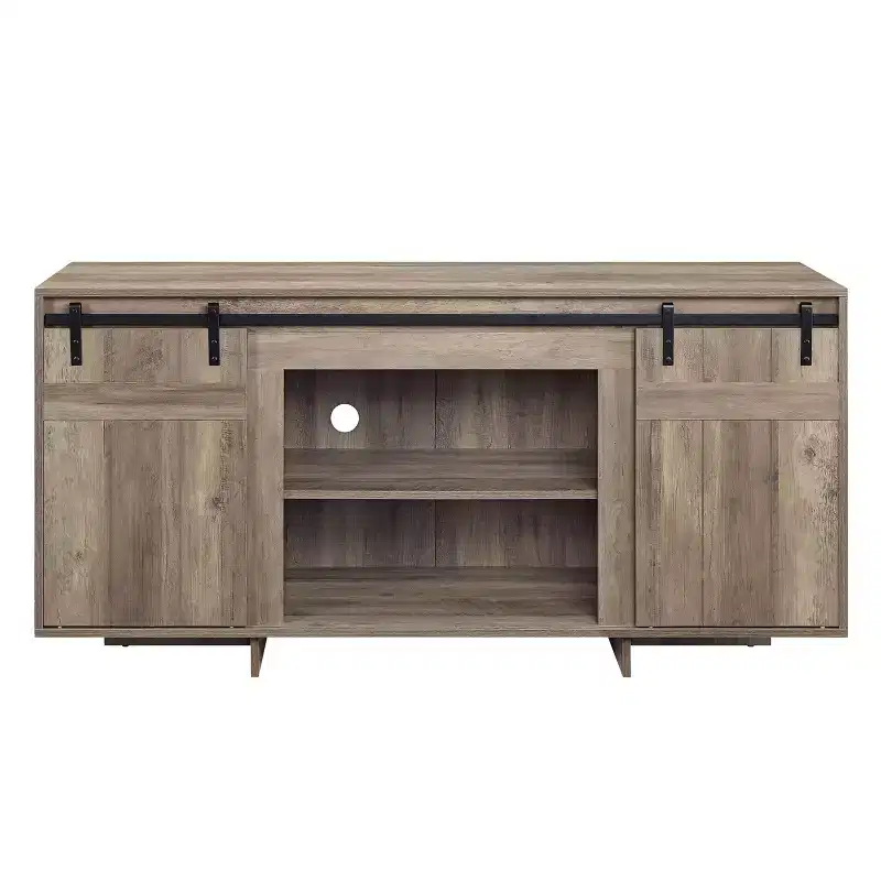 Acme Furniture 60" Bellarosa TV Stand for TVs up to 60" Gray Washed Finish