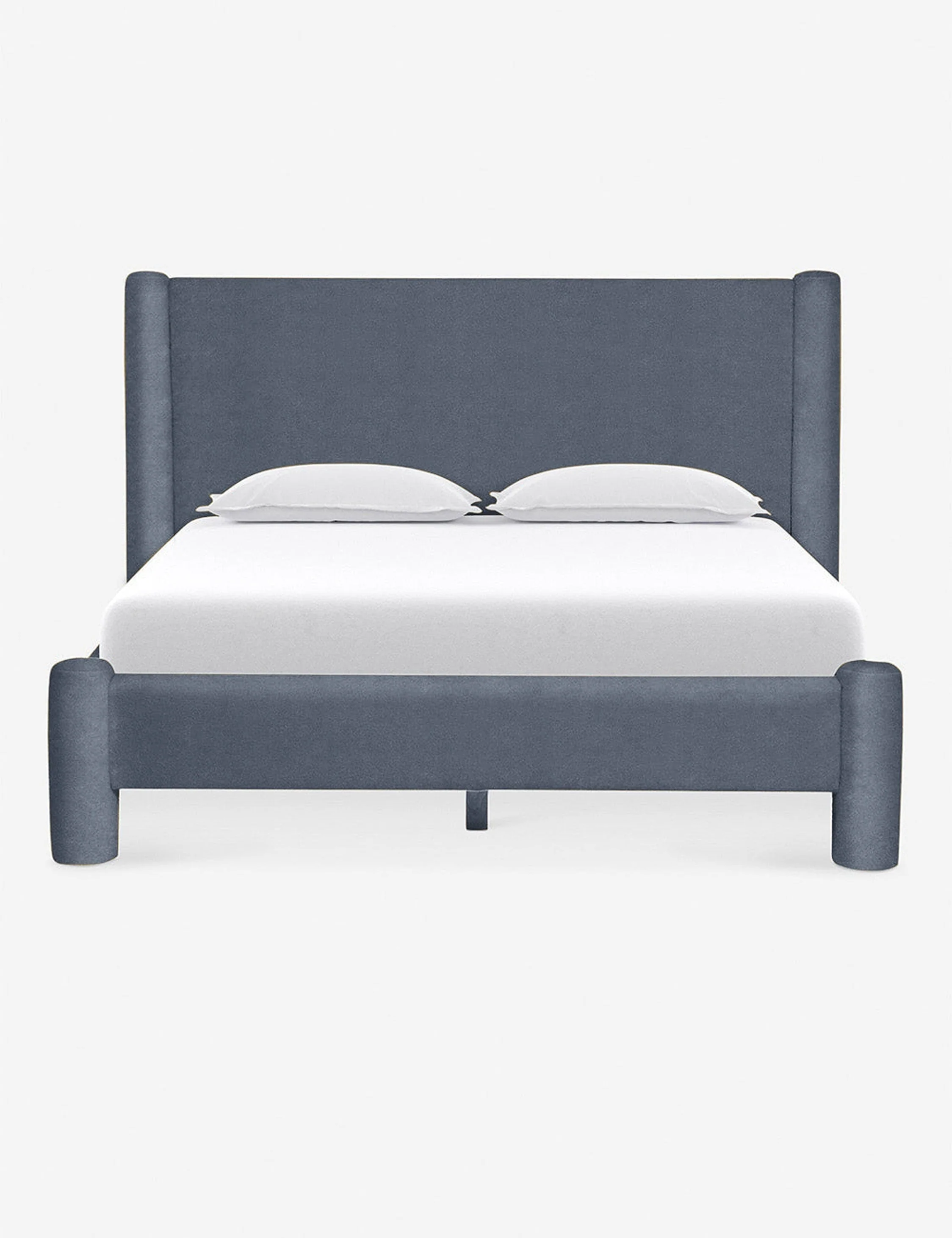 Bed Upholstered, Headboard Soft, rounded edges and a streamlined design make this bed into a sment-making retreat. The oversized headboard