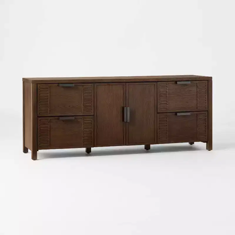 Dosinia 4 Drawer Media Stand Brown - ™ designed with Studio McGee