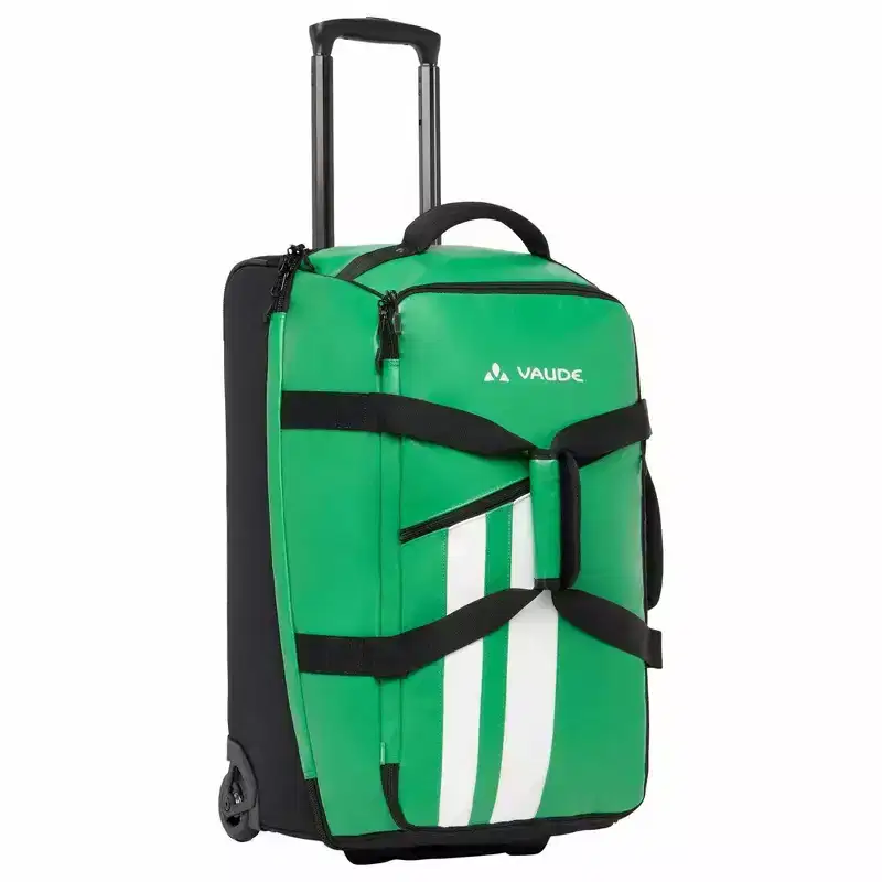 65L Wheeled Rolling Suitcase, PVC-Free, Eco-Friendly Canvas, Padded Handles