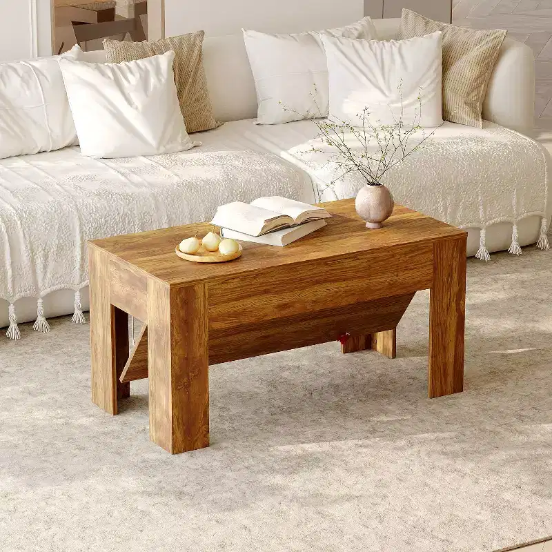 Multi-Function Center Table with Hidden Storage and Tactical Features Coffee Table Kids Desk Small Table