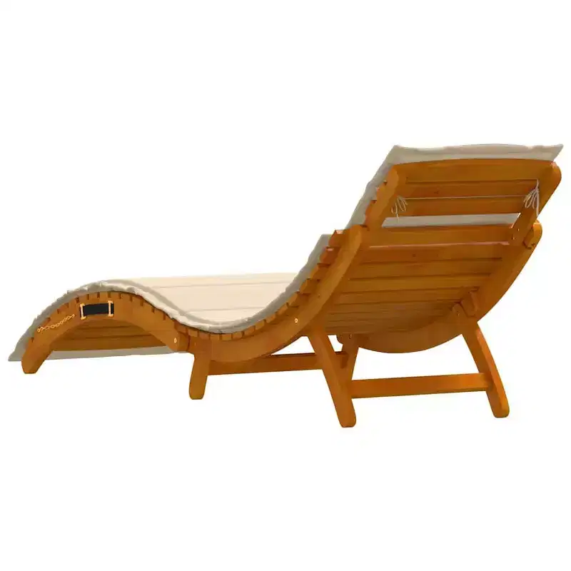 vidaXL Sun lounger21.65 x 72.44 x 25.20 in Solid Acacia Wood