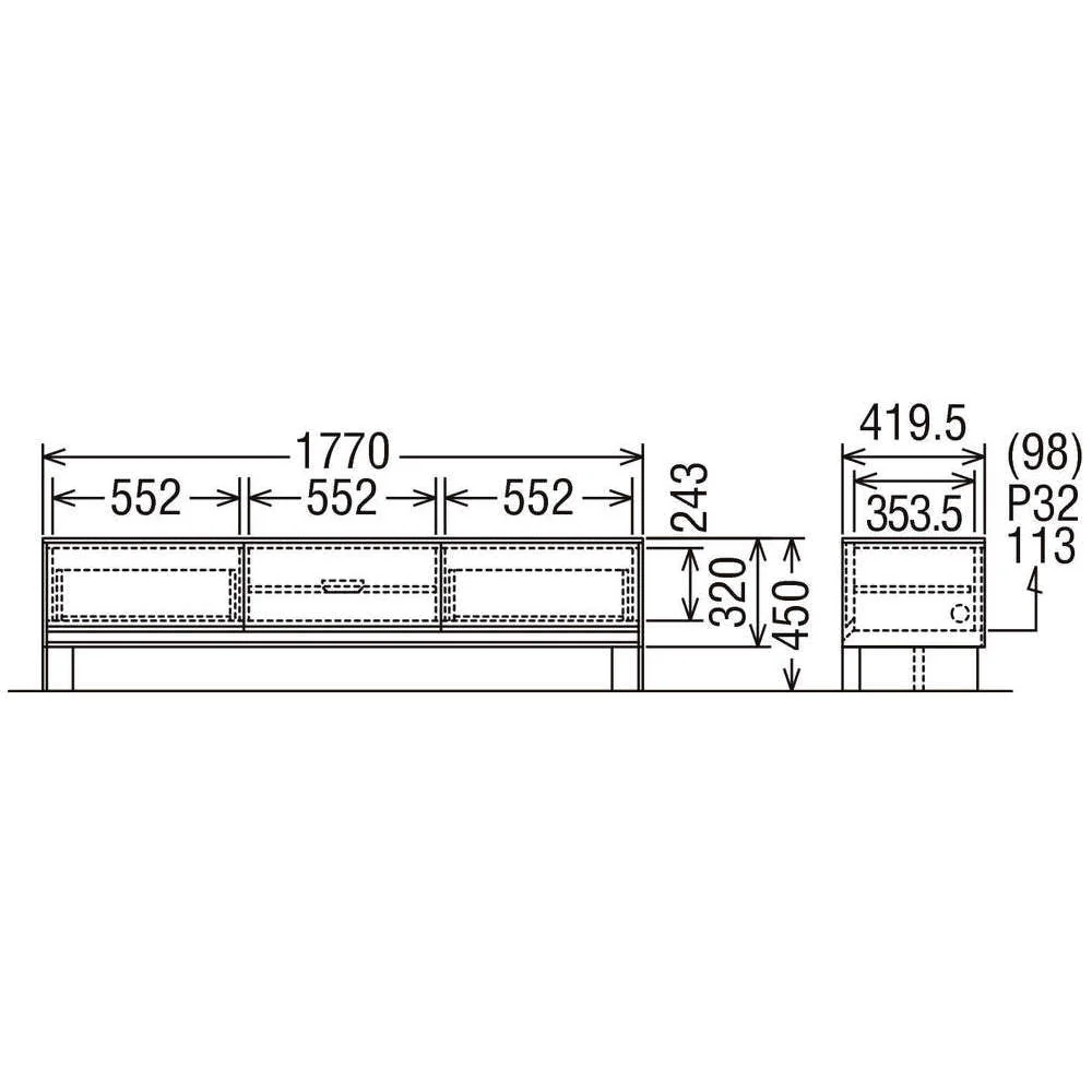 TV Board Small Medium - Cabinet
