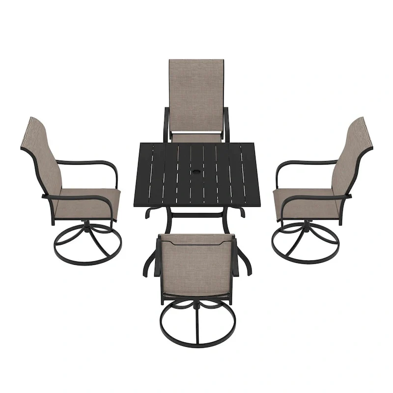 Aluminum Patio Extendable Dining Table 53- 106