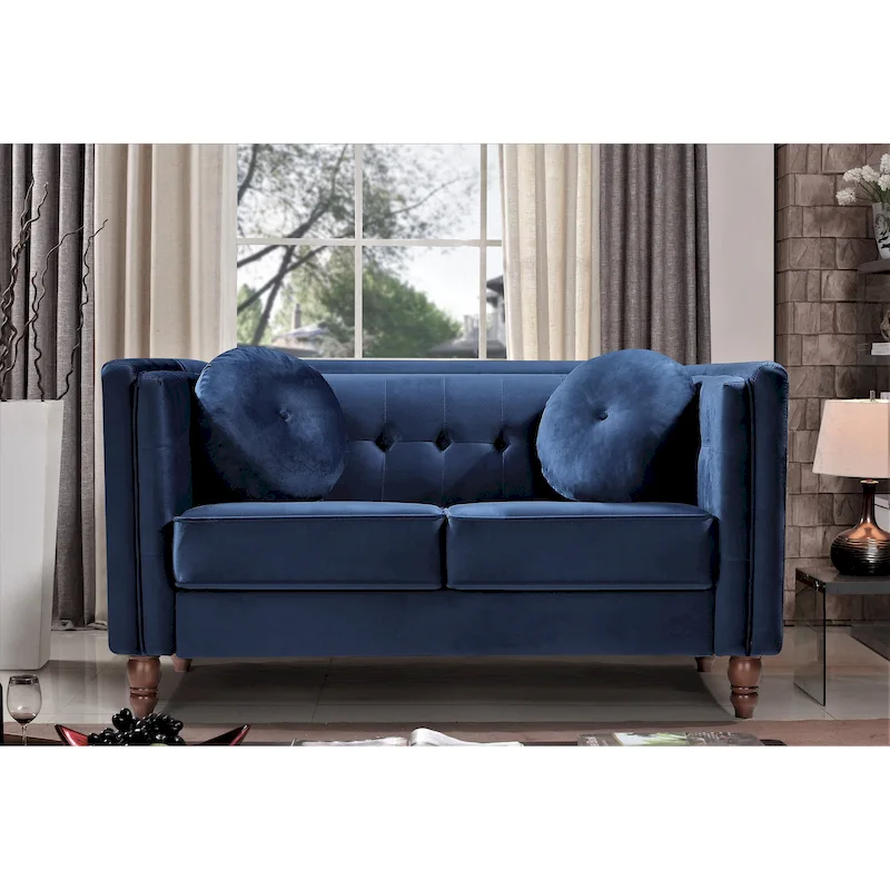 Roberta Velvet Loveseat