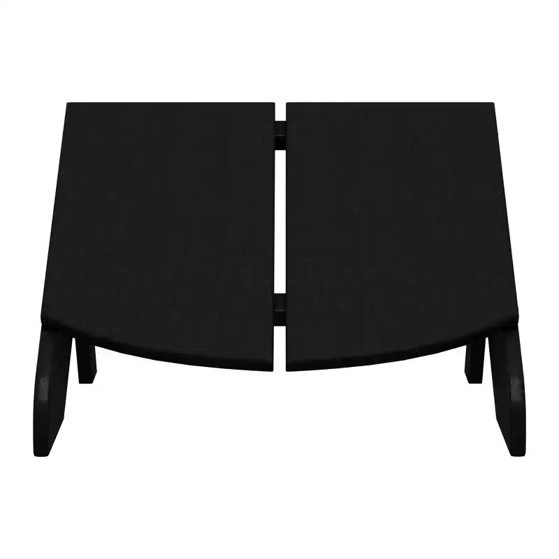 WestinTrends Riviera Modern HDPE Plastic Folding Patio Adirondack Ottoman