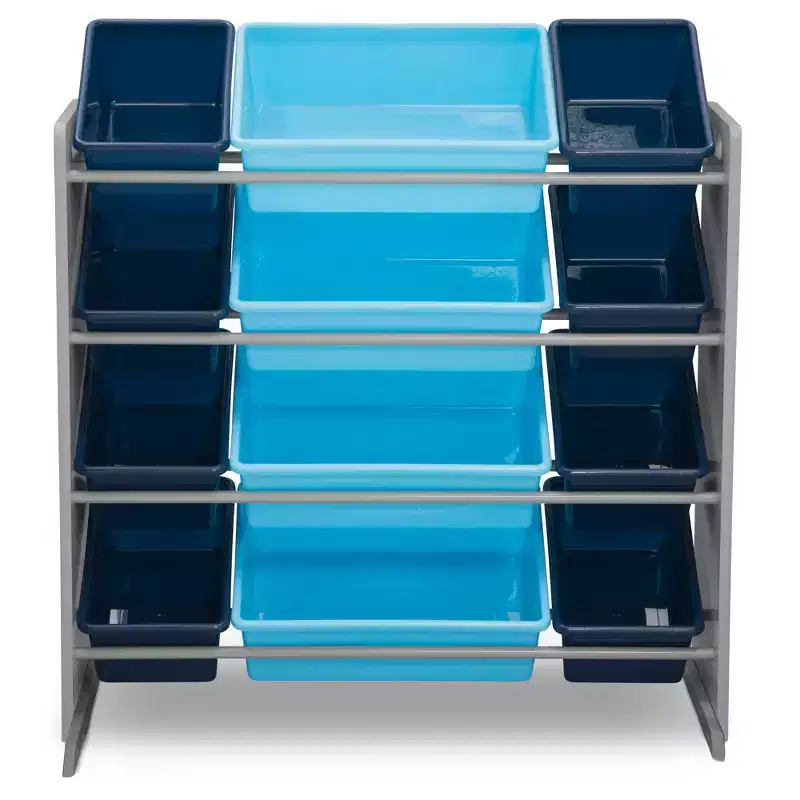 Kids Toy Organizer with 12 Plastic Bins