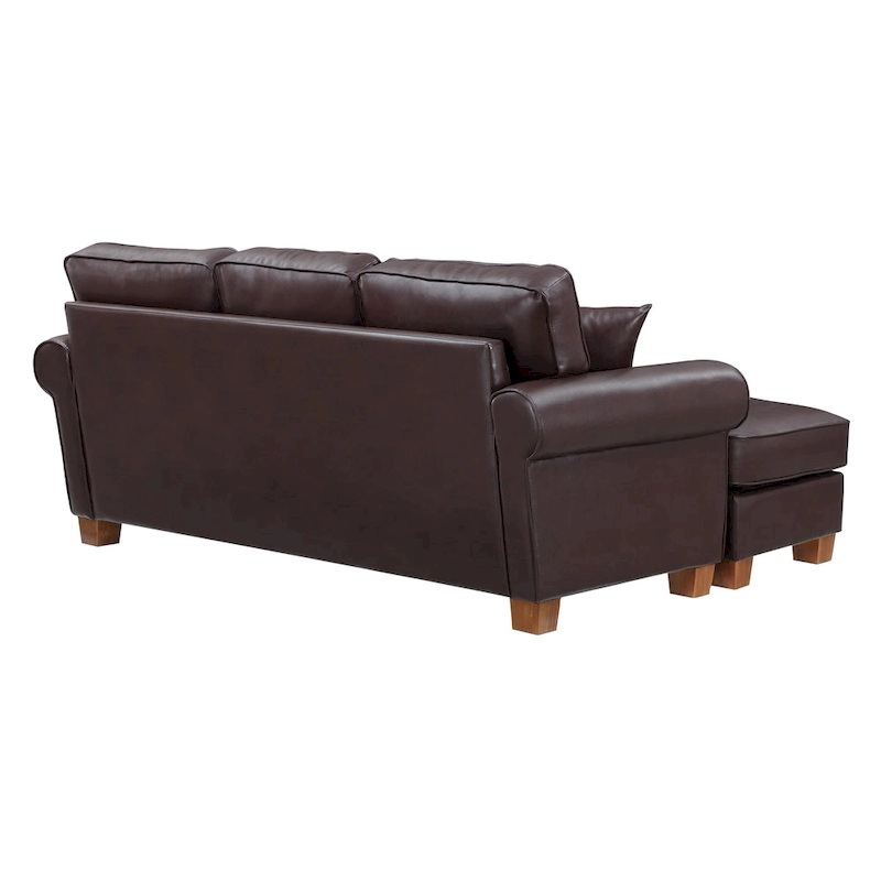 Rylee Rolled Arm Sectional with Pillows