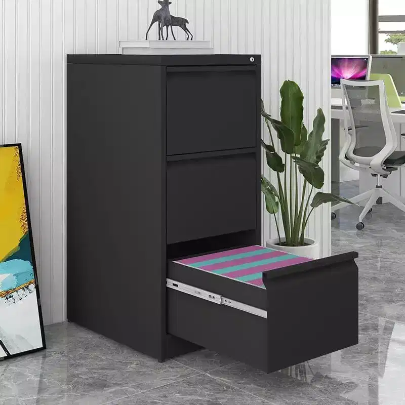 Acekool 3 Drawer File Cabinet with Lock, Heavy Duty Vertical Filing Cabinet for Home Office