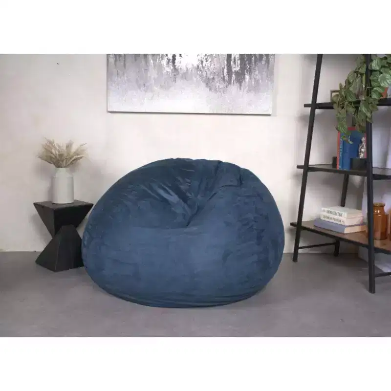 Bean Bag Chair with Removable & Washable Microsuede Cover,Adults Lounge Sofa,Comfy Couch for Living Room Bedroom