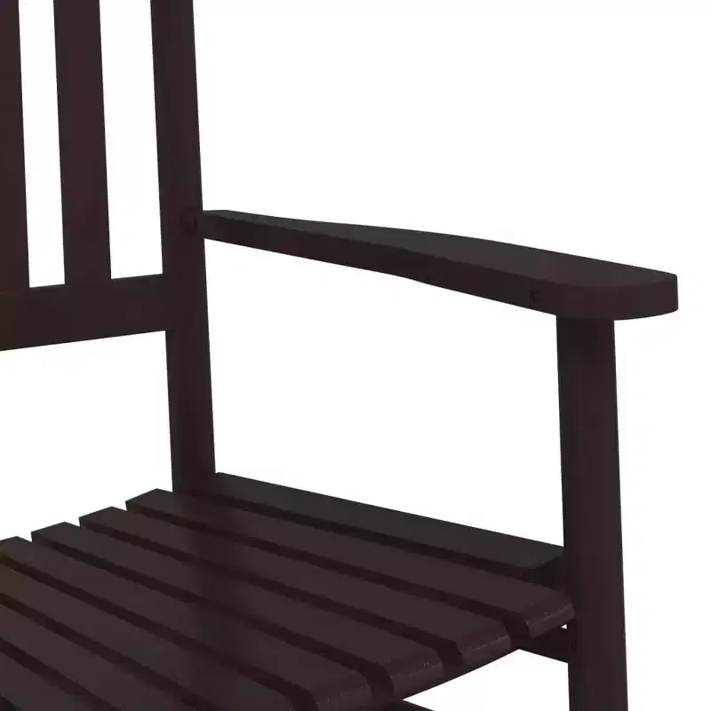 vidaXL Rocking Chair Solid poplar wood Standard Rocking Chair