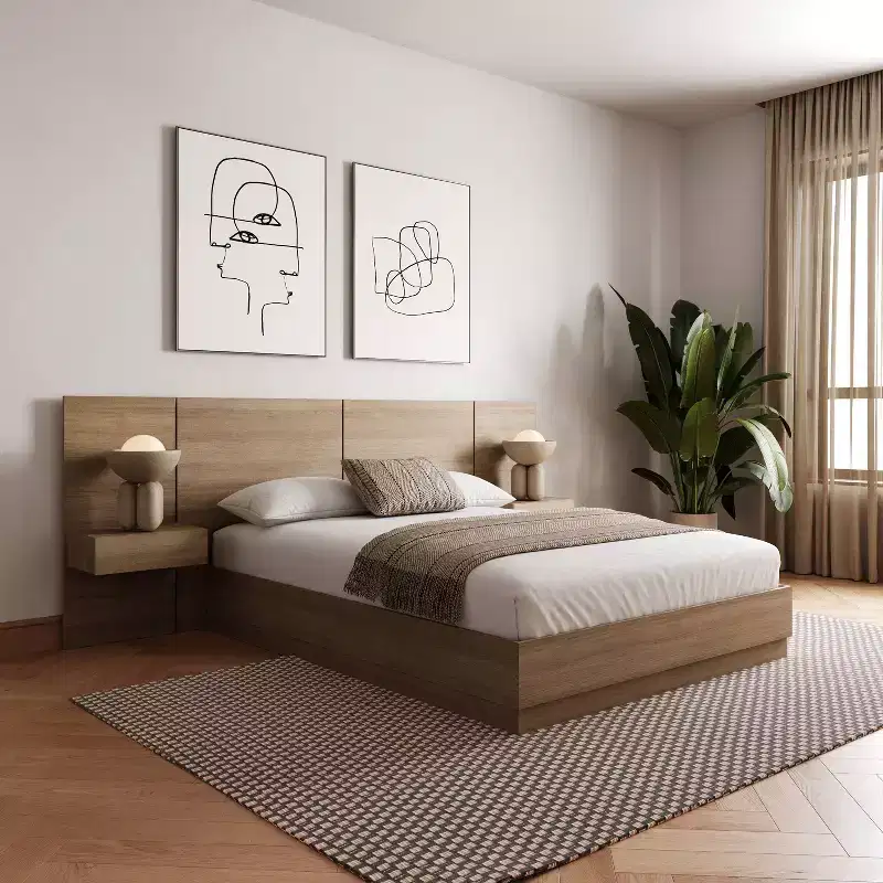 Nexera 4pc Queen Milano Bedroom Set