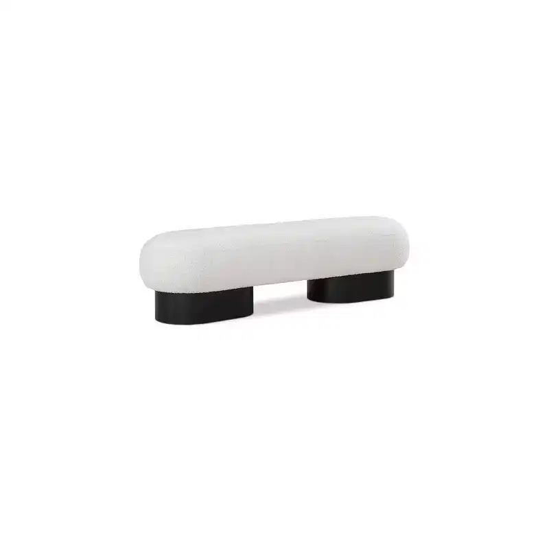 Meridian Furniture,Robertson Boucle Fabric Bench