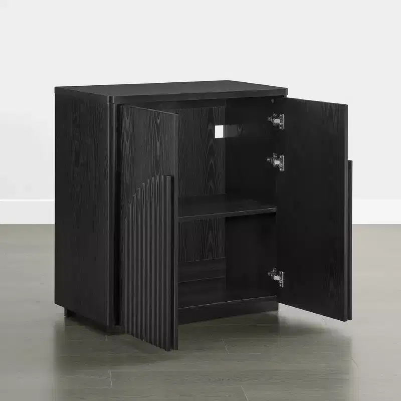 Modern Sideboard Buffet Cabinet with Wave Design