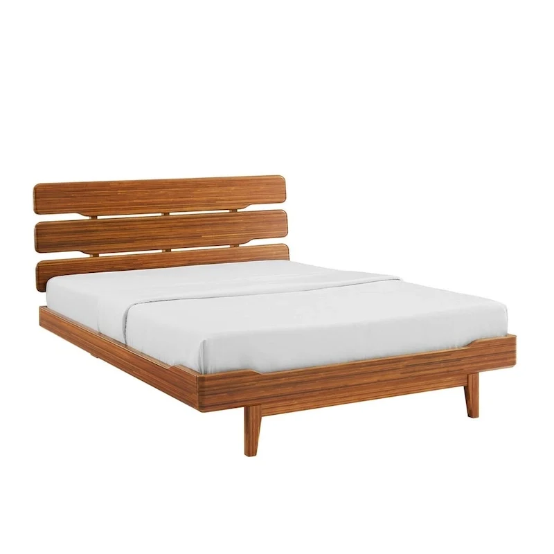 Dylan 4pc Queen Platform Bedroom Set with Dresser in Copper
