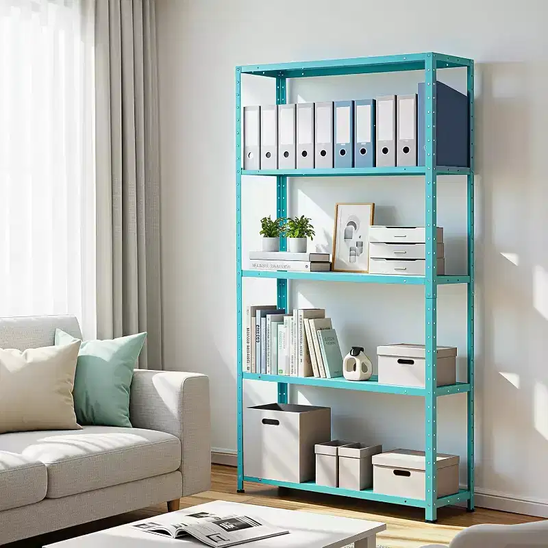 5 Tier Heavy Duty Steel Shelving Unit, 500 lbs Capacity Garage Storage Shelves with Adjustable Height, Metal Shelves,Industrial Shelves