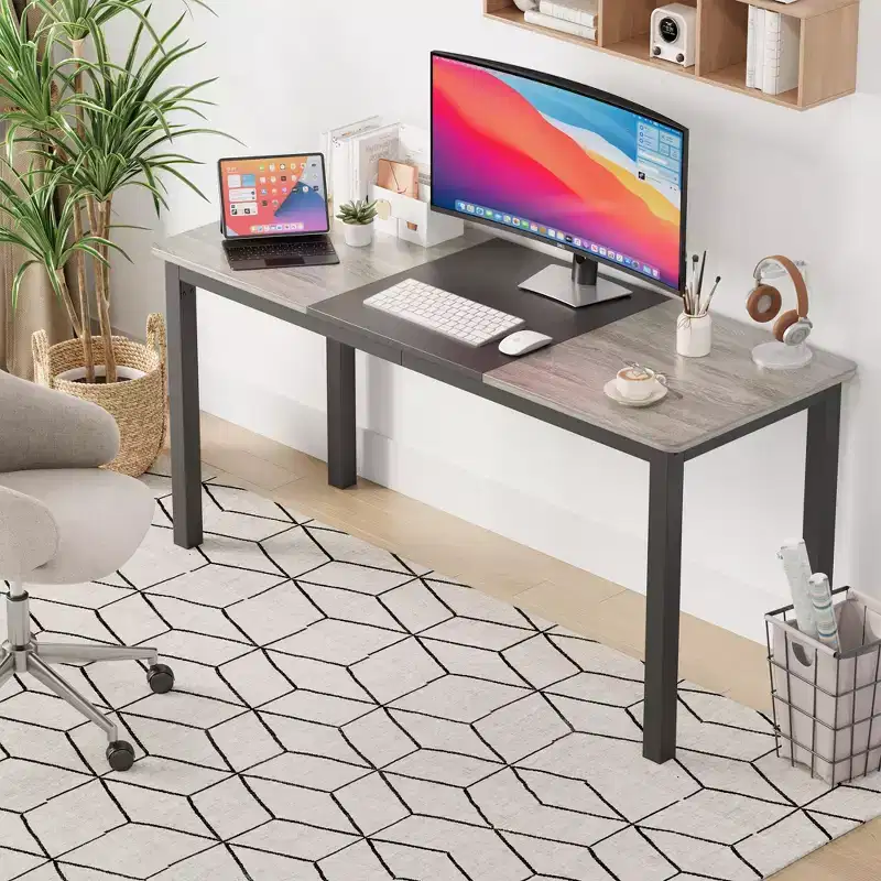 Computer Desk Home Office Desk 63 - Industrial Writing Table for Gaming & Study
