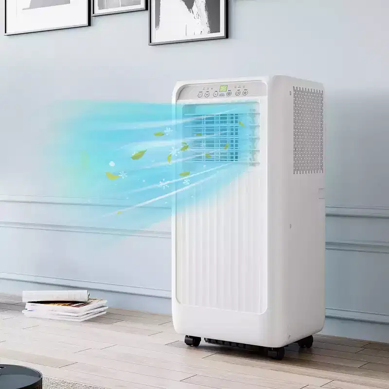 Portable AC 10,000 BTU 3-in-1 with Remote Cooling Dehumidifier Fan for 450 Sq Ft Quiet Sleep Mode 24H Timer Window Kit