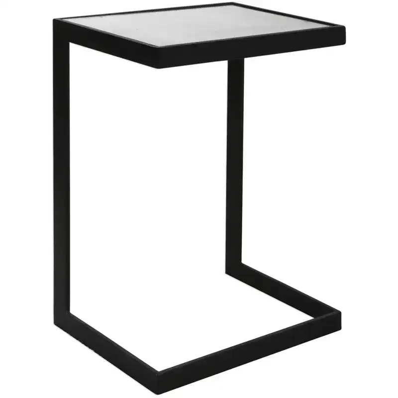 Uttermost Windell Cantilever Black Accent Table