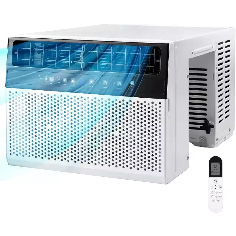 ZAFRO 12,000 BTU Window Air Conditioners Cools up to 550 Sq. Ft, U-Shaped Air Condtioner Window Unit with 6 Modes 24H Timer,