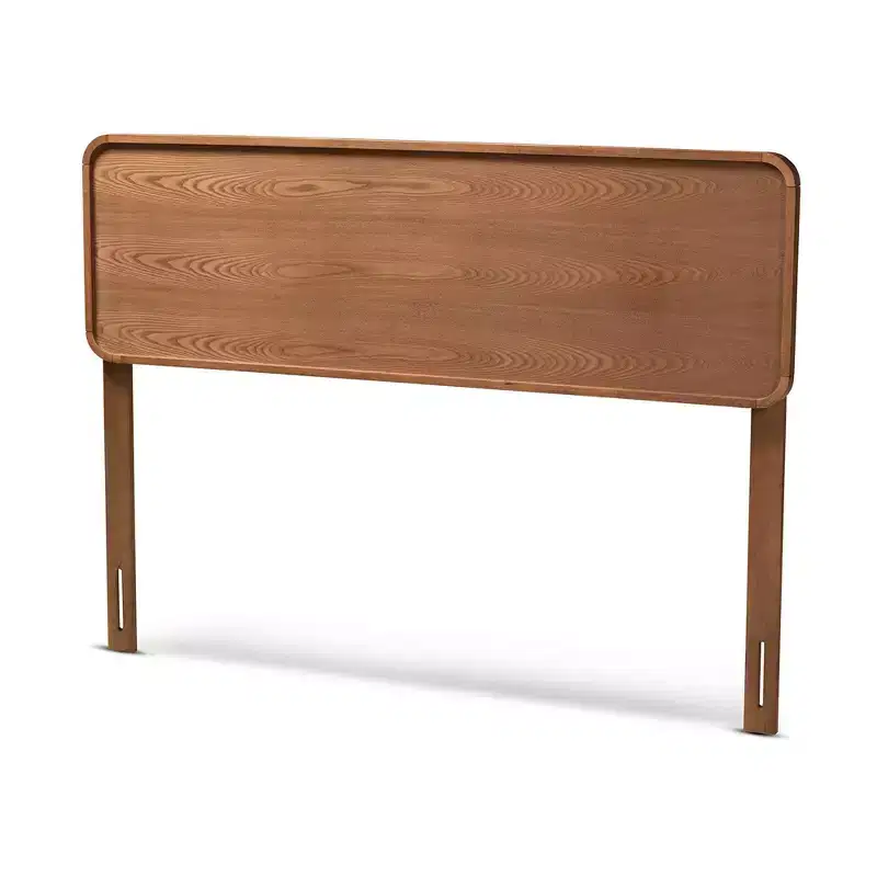 Walnut Finished Wood Headboard