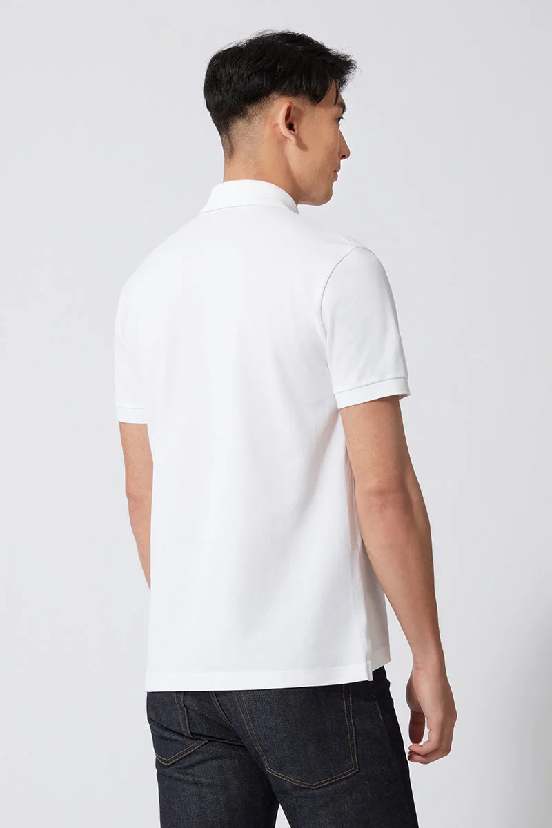 Pique Polo | White