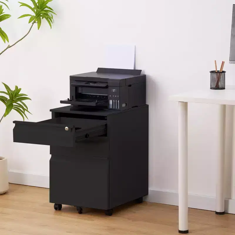 3-Drawer Mobile File Cabinet, Under-Desk Organizer for Home & Office, Fits Letter/Legal/A4