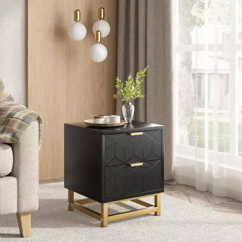 2/3/4/5/6/7 Drawer Dresser with Metal Legs, Wood Dressers Chest Organizer with Wide Storage, Modern Chest of Drawers for Bedroom, Living Room,Hallway