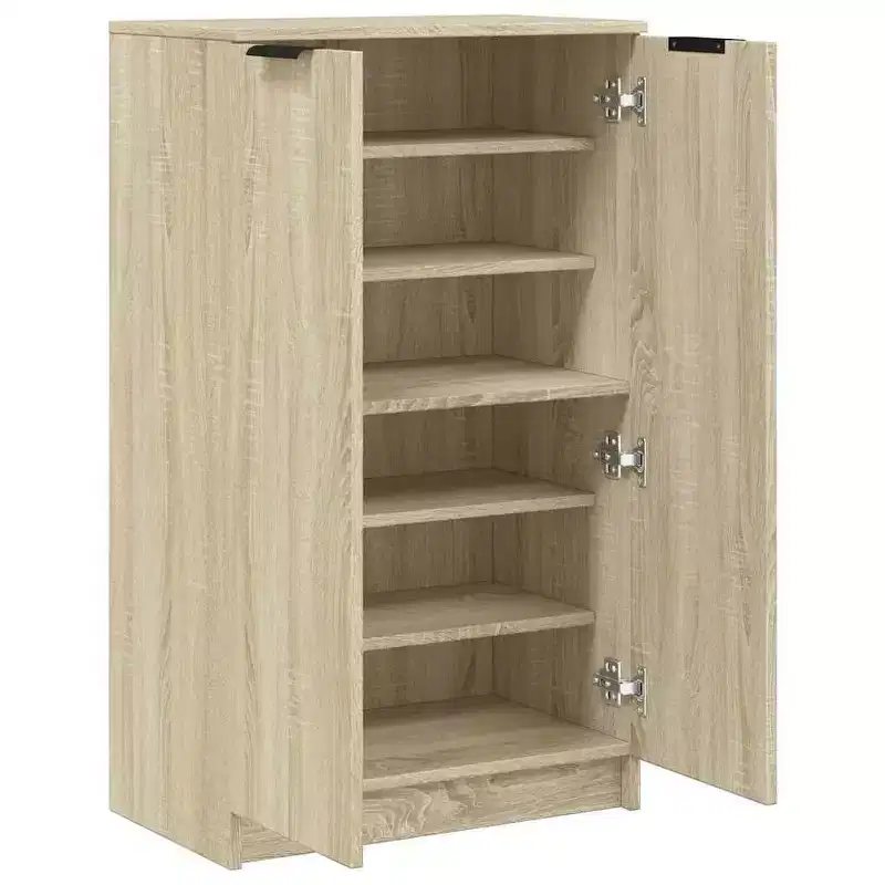 vidaXL Shoe Cabinet Sonoma Oak Engineered Wood Medium Shoe Cabinet