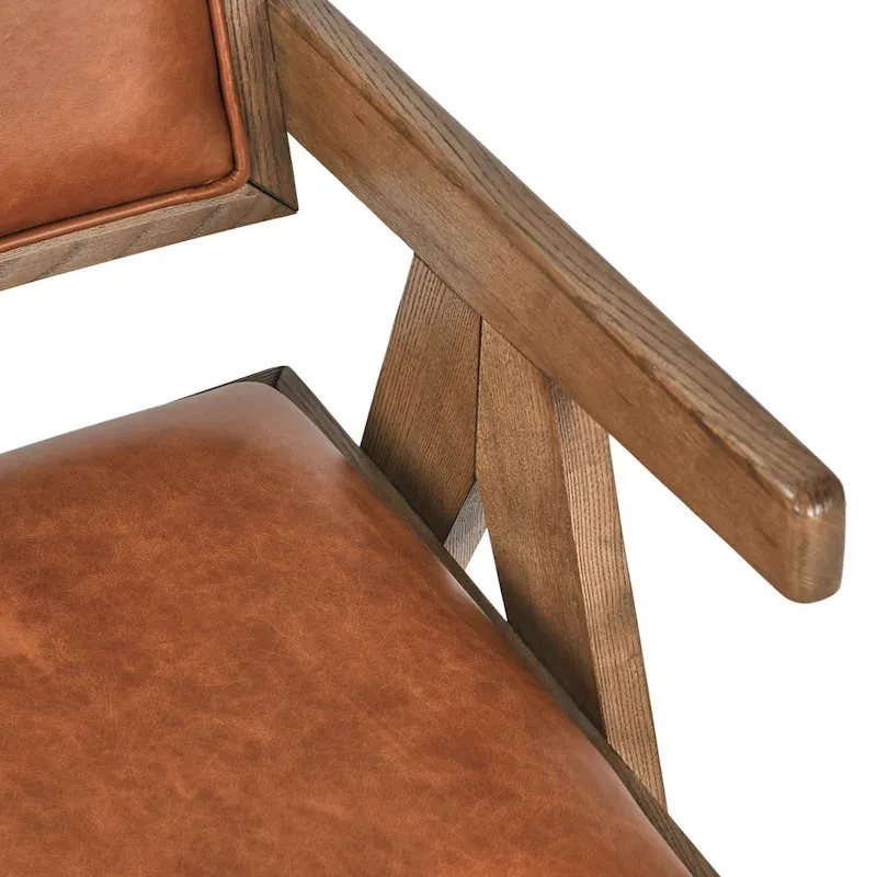 Classic Home Dolton Top Grain Leather Arm Chair