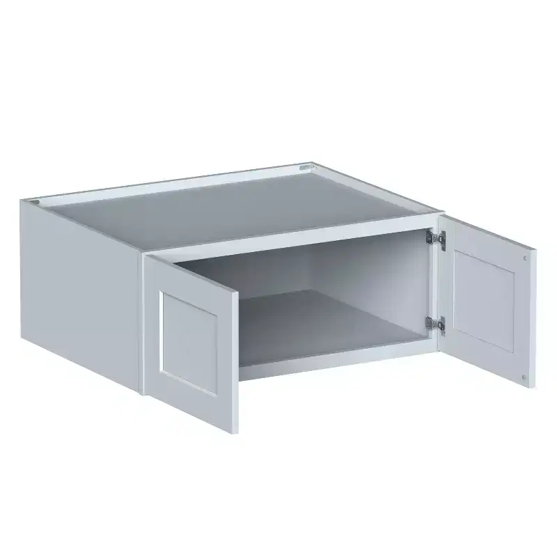 CASAINC 36 W x 15 H x 27 D Shaker Base Kitchen Cabinet with Double Doors, Solid Wood Frame, Water-Based Low-VOC Paint, Soft-Close, RTA, Dove Gray
