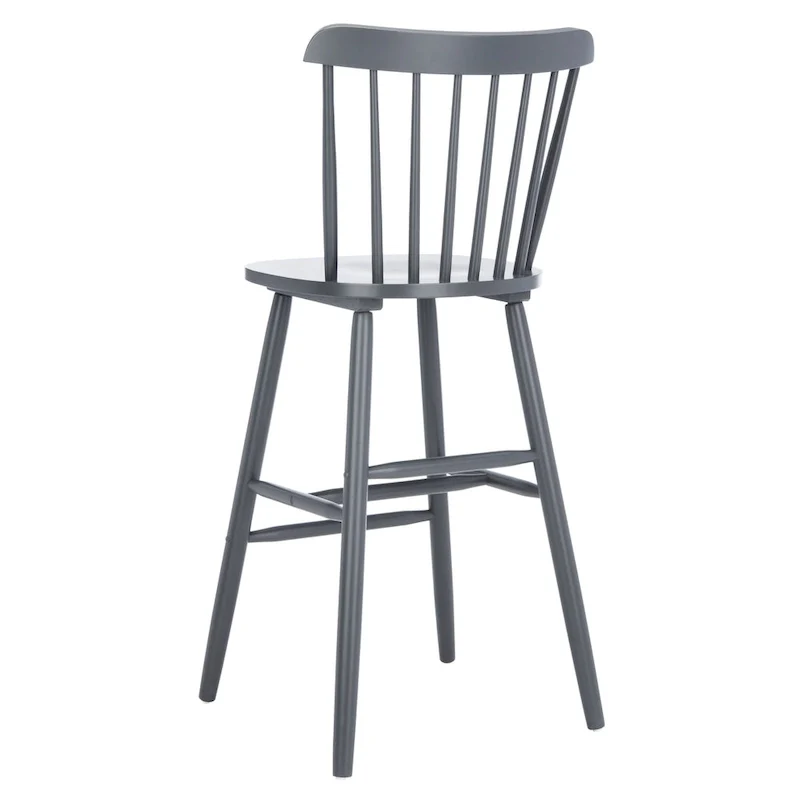 Grey Spindle Farmhouse Bar Stools, Set of 2 – Bar Height