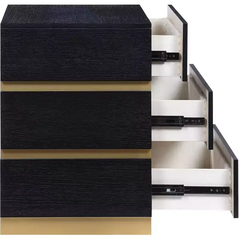 Meridian Furniture,Zaylan Black Nightstand