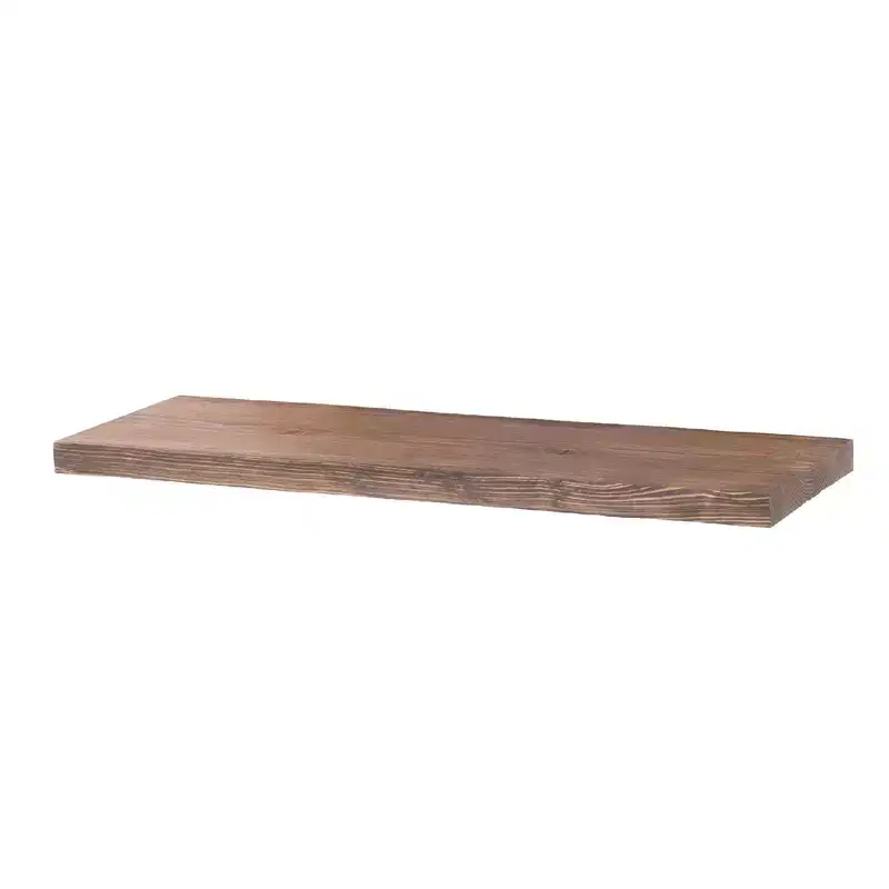 Sunset Brown 24 in. Wood Shelf (Wood Only)
