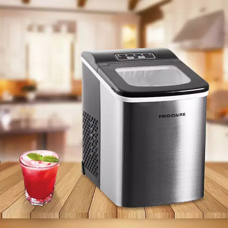 Frigidaire Countertop Ice Maker with 9-In. Bullet-Shaped Cubes, 26 Lbs per Day