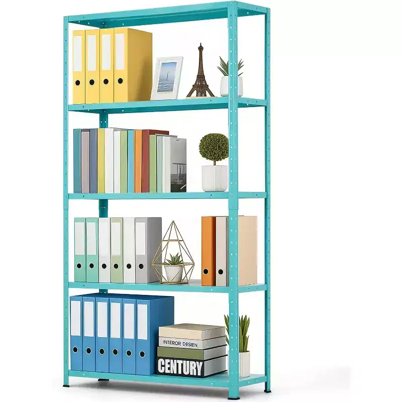 5 Tier Heavy Duty Steel Shelving Unit, 500 lbs Capacity Garage Storage Shelves with Adjustable Height, Metal Shelves,Industrial Shelves